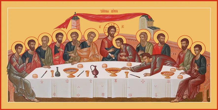 Sv. Ján Zlatoústy: Posledná večera – slávenie eucharistického tajomstva.